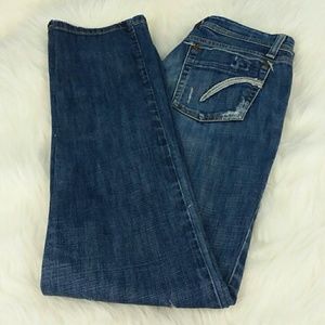Joe's Jeans Dark Blue Straight-Leg Denim Jeans